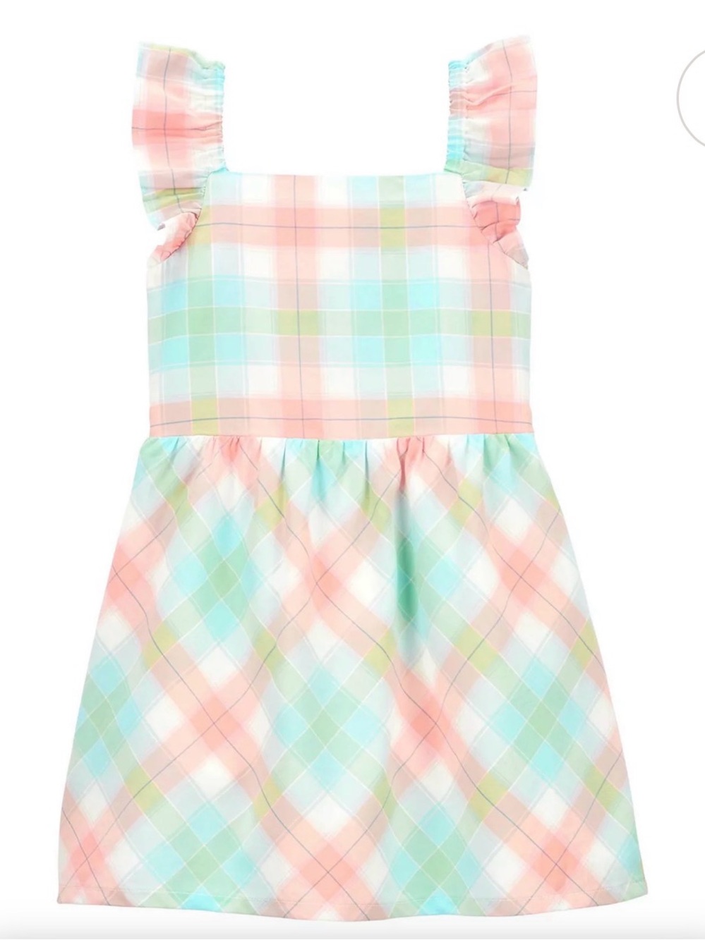 Carter's Toddler Girl Plaid Flutter Dreas